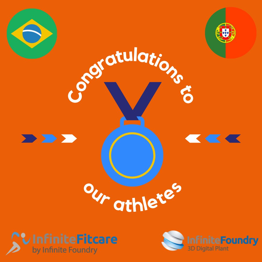 InfiniteFitcare's tweet photo. Infinite Foundry and Infinite Fitcare congratulate both countries we operate, #Portugal and #Brazil, for their best #performance ever in #Olympic Games 🎊 🎊 🎊

Let's work #together for a huge upgrade in the #training methods with #virtualization for #Paris2024 😃 https://t.co/SYoPQMrfjv