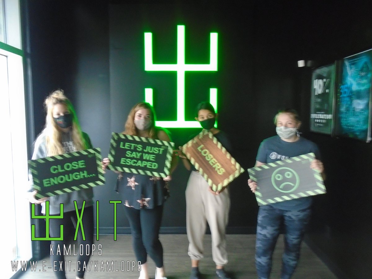 exitkamloops's tweet image. Here’s some of our awesome escapee’s from July 25-August 7 2021. Many failed and many succeeded! Test your wits today! #ExitKamloops #kamloopsescapegames
facebook.com/media/set/?set…