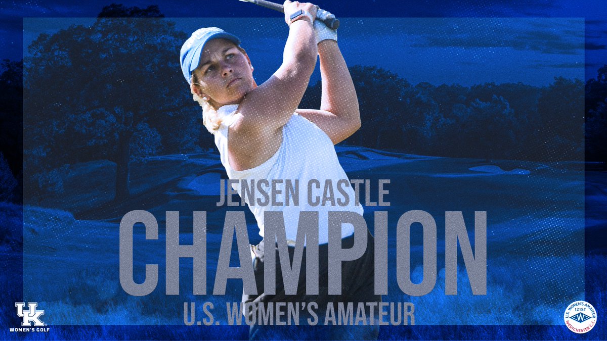 KentuckyWGolf's tweet image. The 2021 #USWomensAmateur champion is @jensen_castle from the 𝕌𝕟𝕚𝕧𝕖𝕣𝕤𝕚𝕥𝕪 𝕠𝕗 𝕂𝕖𝕟𝕥𝕦𝕔𝕜𝕪!!! 

Congratulations, Jensen. #BBN is so proud of you!!!