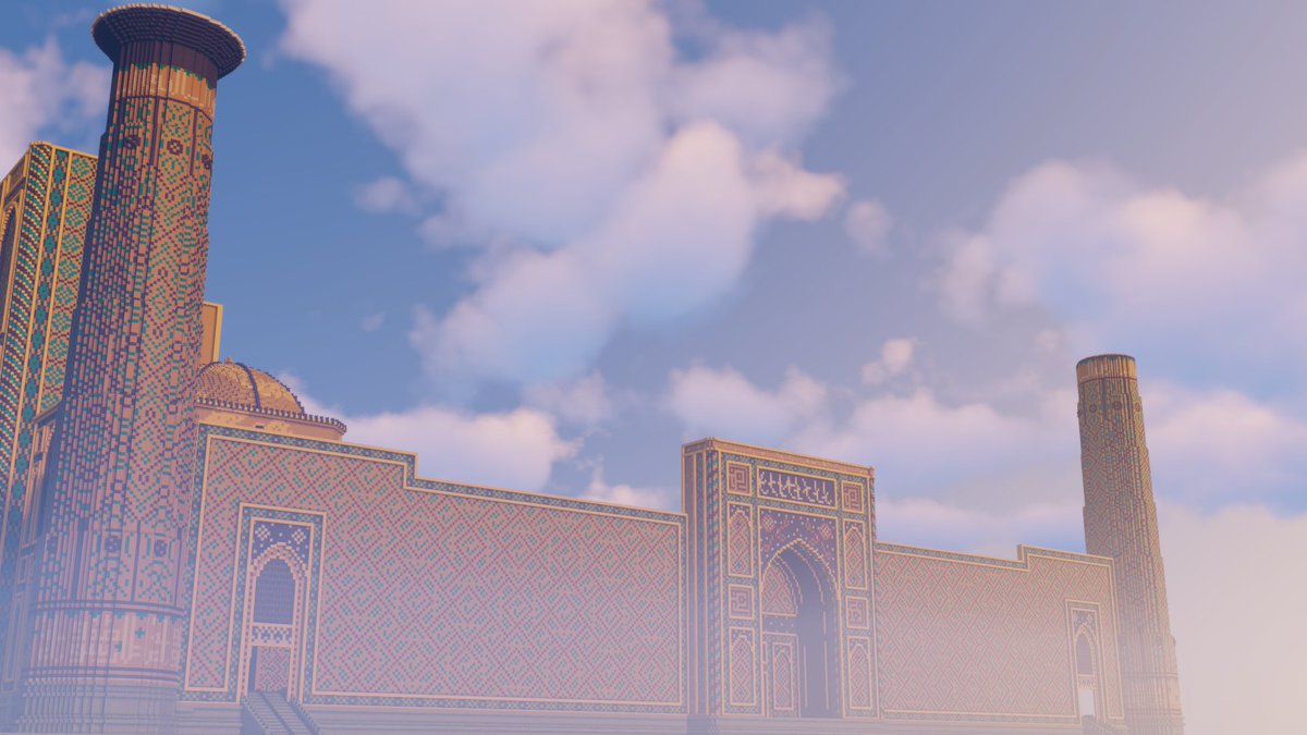 Ulugh Beg Madrasah, #Samarkand, #Uzbekistan 🇺🇿

Second of #Registan's three madrasahs

🏗️Built and rendered by: <a href="/PerozBuilds/">Peroz</a>