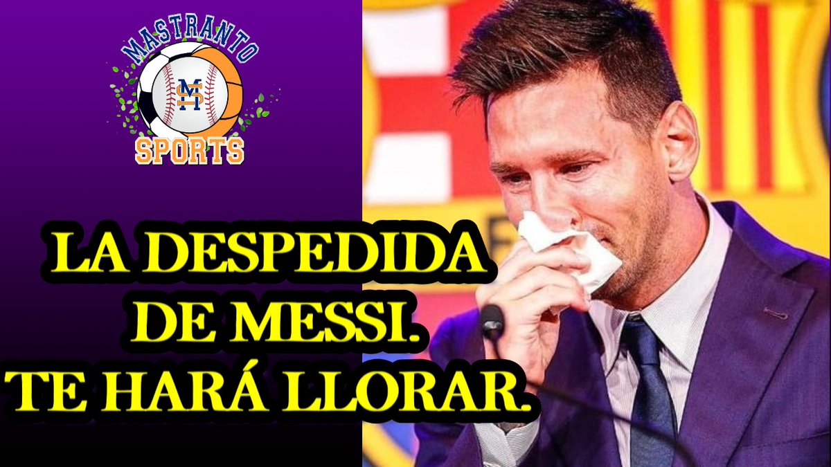 Te dejamos link del video de despedida de Messi que te hará llorar.
youtu.be/1pniKUSTKHc

#MessiForever #messi #vizquel #EpaPsuv2021VamosConChávez #lacava #8Agosto
#8Agos #epapsuv2021 #simondiaz #Paris2024 #Tendencias #ATENCION #barcelona #epapsuv2021 #TriunfoEnBoyacá