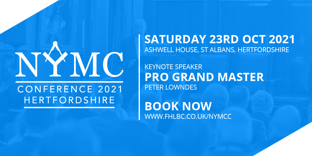 🎟️ BOOK NOW for this year's conference.
👉 Conference Theme: Engaging your membership
🎙️ Keynote Speaker: Pro Grand Master
🤝 First degree ceremony (6 initiates)
BOOK NOW: fhlbc.co.uk/nymcc