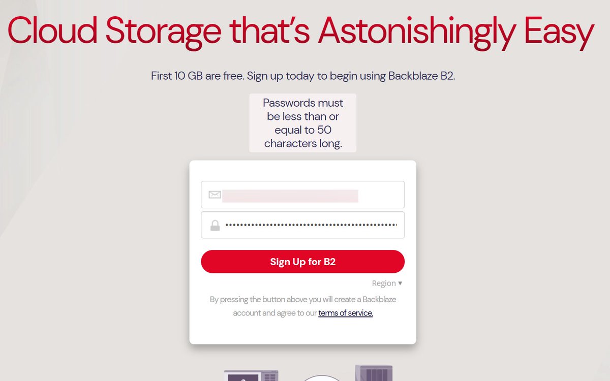 ChristianRiesen's tweet photo. @backblaze How is this a thing in 2021? What possible reason could you have to limit the password to 50 characters? It's not sent that often, just allow 1000 and nobody will ever mention it again. https://t.co/NMydC0SwzS