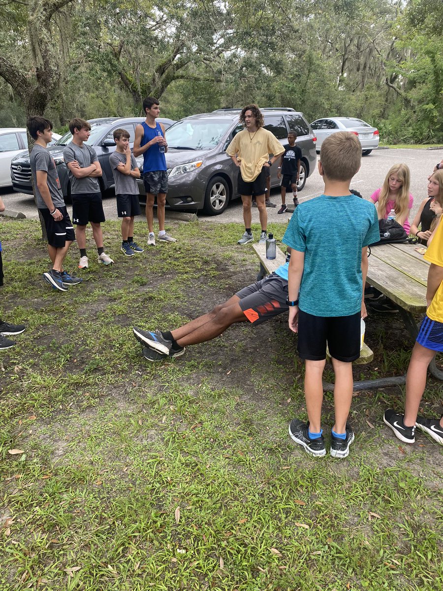 ScaCross's tweet photo. @Track_Sca ‘21 Adam Nipper gives team devotion this past week, sharing I Samuel 12:24. Adam heads up to @UNACrossCountry this week to run cross country at the D1 level! https://t.co/b8B77y2WeM