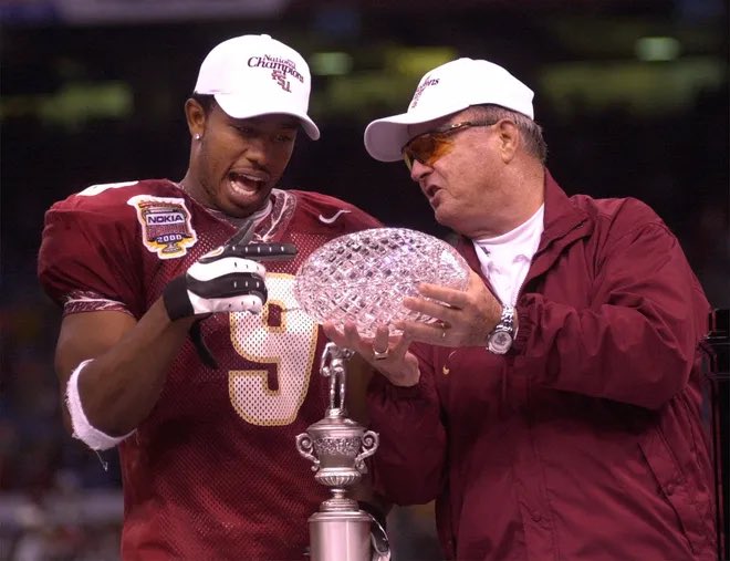 NHS0824's tweet photo. I met Bobby Bowden the first time face to face in his office with @Coach_Ogletree and @MROGLETREE_47 ,he talk a lot about his relationship with God. The last time we talk face to face he told me Derrick “take care of all them kids ” that God has you with. #IReceived  #BobbyBowden https://t.co/FepQxYHrwC