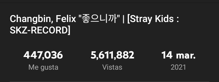 stargentas's tweet photo. STAY‼️

ULTIMO DIA DE #STAYvsSTAY !!!!!

Views actuales:

#TeamHyungLine
'Streetlight' - 5.423.970
'Piece' - 3.144.679

#TeamMaknaeLine
'Cypher' - 2.051.974
'Cause I Like You' - 5.611.882

 #Changbin #창빈 #チャンビン @Stray_Kids https://t.co/JPGkg1Tdwj