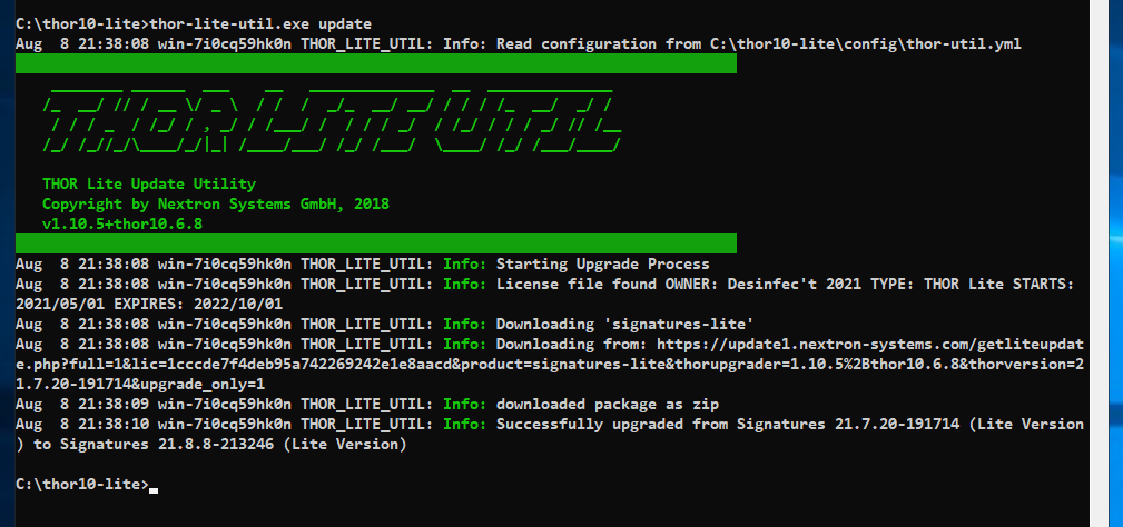 cyb3rops's tweet image. Update your THOR Lite with 

thor-lite-util.exe update 

to get the newest #YARA signature that detects #ProxyShell exploitation attempts in log files

Tomorrow I&apos;ll split the rules into &quot;attempts&quot; and &quot;successful attempts&quot; to provide a better verdict