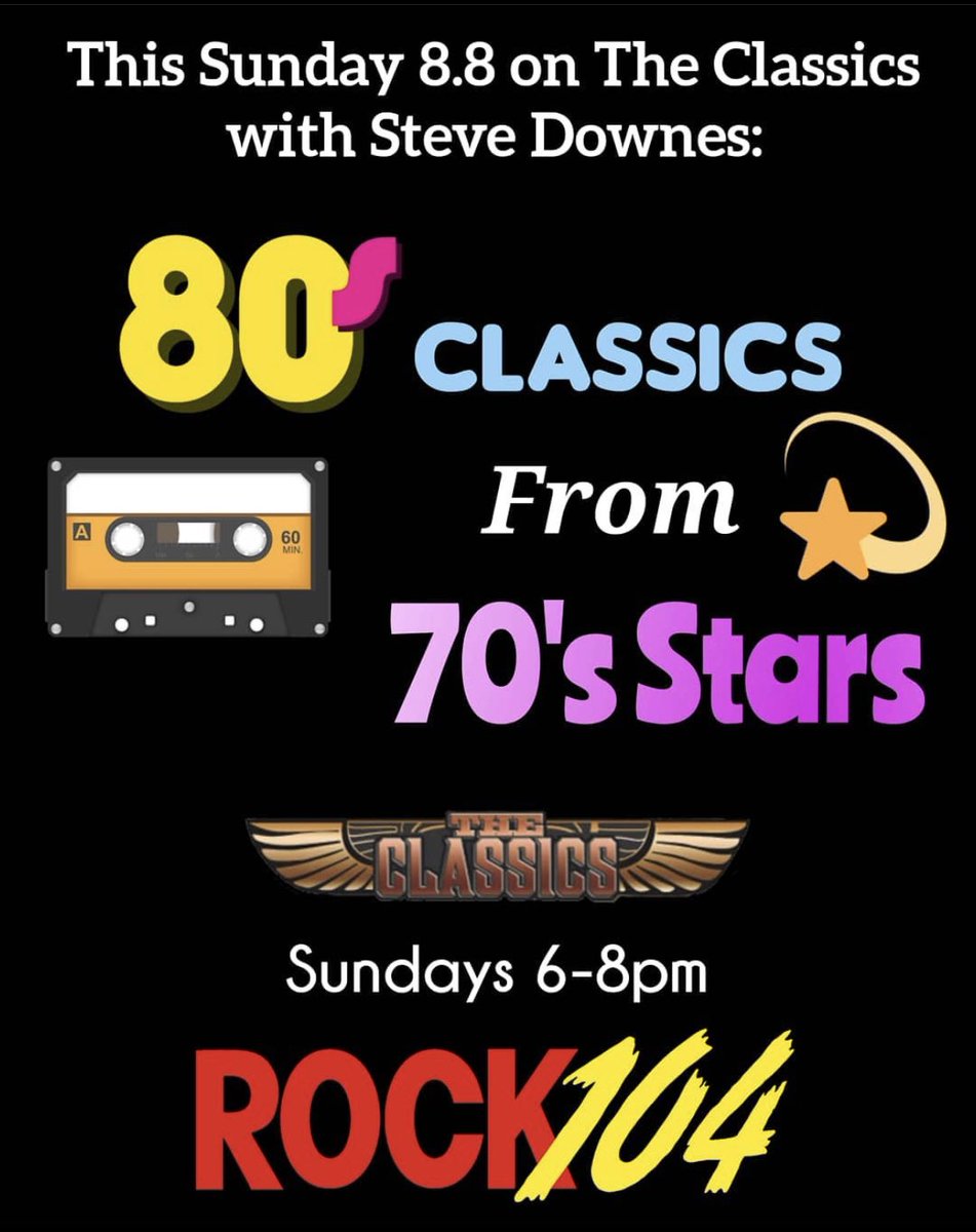Later tonight on #Rock104FM