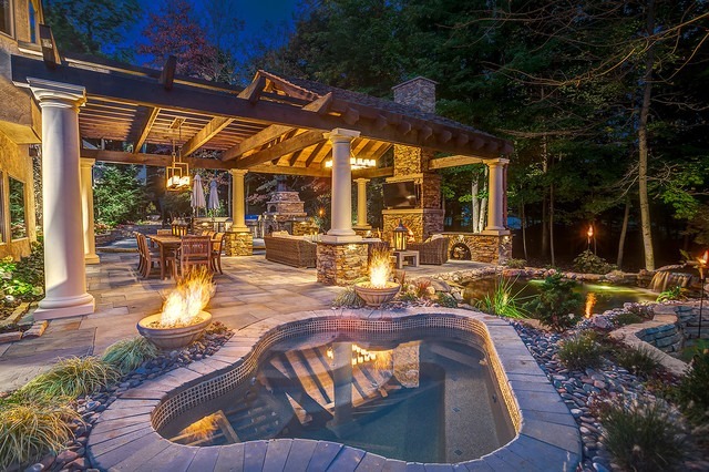 RonMNedd's tweet image. This homeowner has their own private retreat right in their backyard! 

In one word, how would you describe this outdoor space?