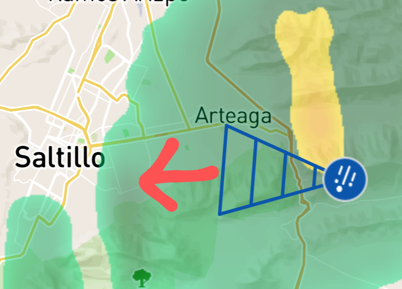 cabellojesus09's tweet photo. Alerta !!!! Se aproxima Tormenta Fuerte a #Saltillo y #Arteaga @PabloGCadena @jeckk84_aguila @CICsal @sergio_alvizo @osvaldo_xhsj @LaPrimera889 @miltonandree @policiasaltillo https://t.co/ZBgandV58f