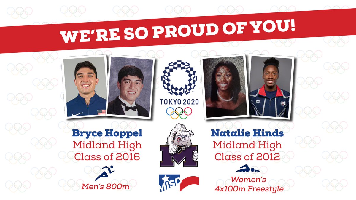 The Olympics may be wrapping up, but we remain so proud of you, Natalie and Bryce! Thank you for inspiring all of us! <a href="/MidlandHigh/">Midland High School</a> <a href="/BryceHoppel/">Bryce Hoppel</a> <a href="/n__hinds/">Natalie Hinds</a>