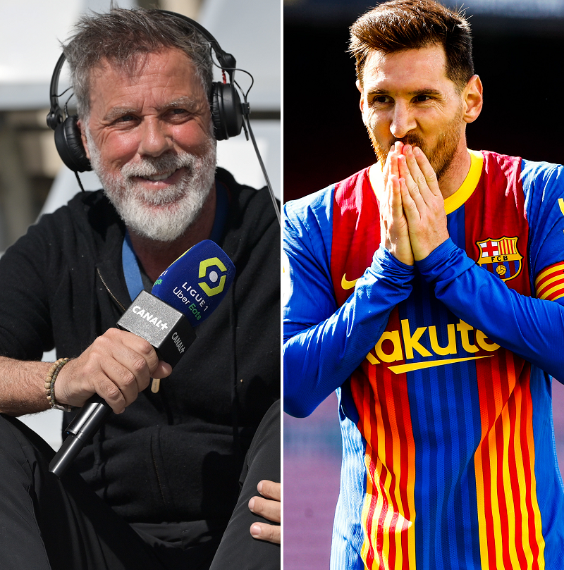 LMDFoot_'s tweet image. Ce moment légendaire qu'on va vivre quand Laurent Paganelli va interviewer Messi en espagnol après un match du PSG 😭😂