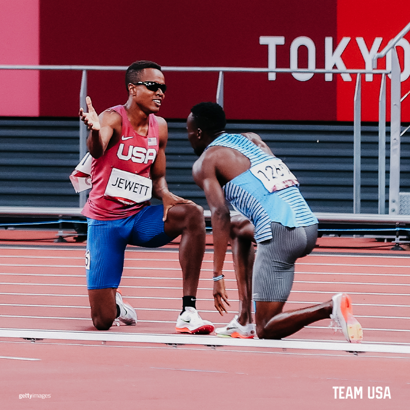 TeamUSA's tweet photo. Sportsmanship and kindness. ❤️

Take a look at some of the amazing moments where #TeamUSA athletes showed the true meaning of sports at the #TokyoOlympics.