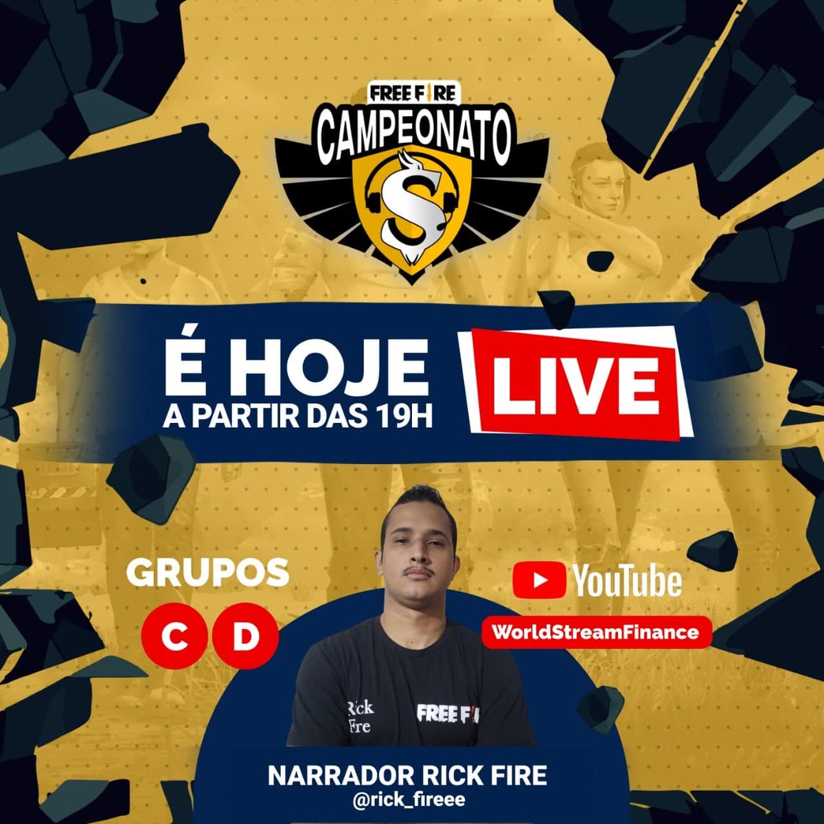 WStreamFinance's tweet photo. 🔥 Mais uma transmissão do nosso campeonato de Free Fire 🔥

Último dia das SEMI FINAIS. Bora que a bala é booooaaaa 🚀🚀🚀

@RiseUp_Token

#coinsbit #CoinMarketCap #coingecko #freefirebrasil #freefire #games #stream #YouTubeLive #YouTube #AbalaÉboa #binance #BNB https://t.co/Cd8mx1d6Ng