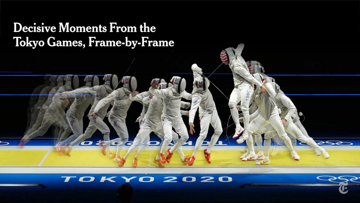 nytimes's tweet image. We analyzed eight memorable moments from the past two weeks of the #Tokyo2020 #Olympics. nyti.ms/3AiUZrQ