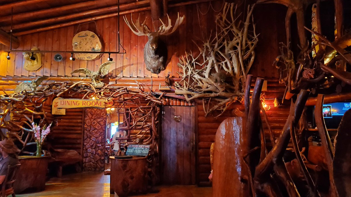 GreatLakesNorth's tweet image. What do you do when you get rained out at camp? Drive the #TunnelOfTrees to Legs Inn.