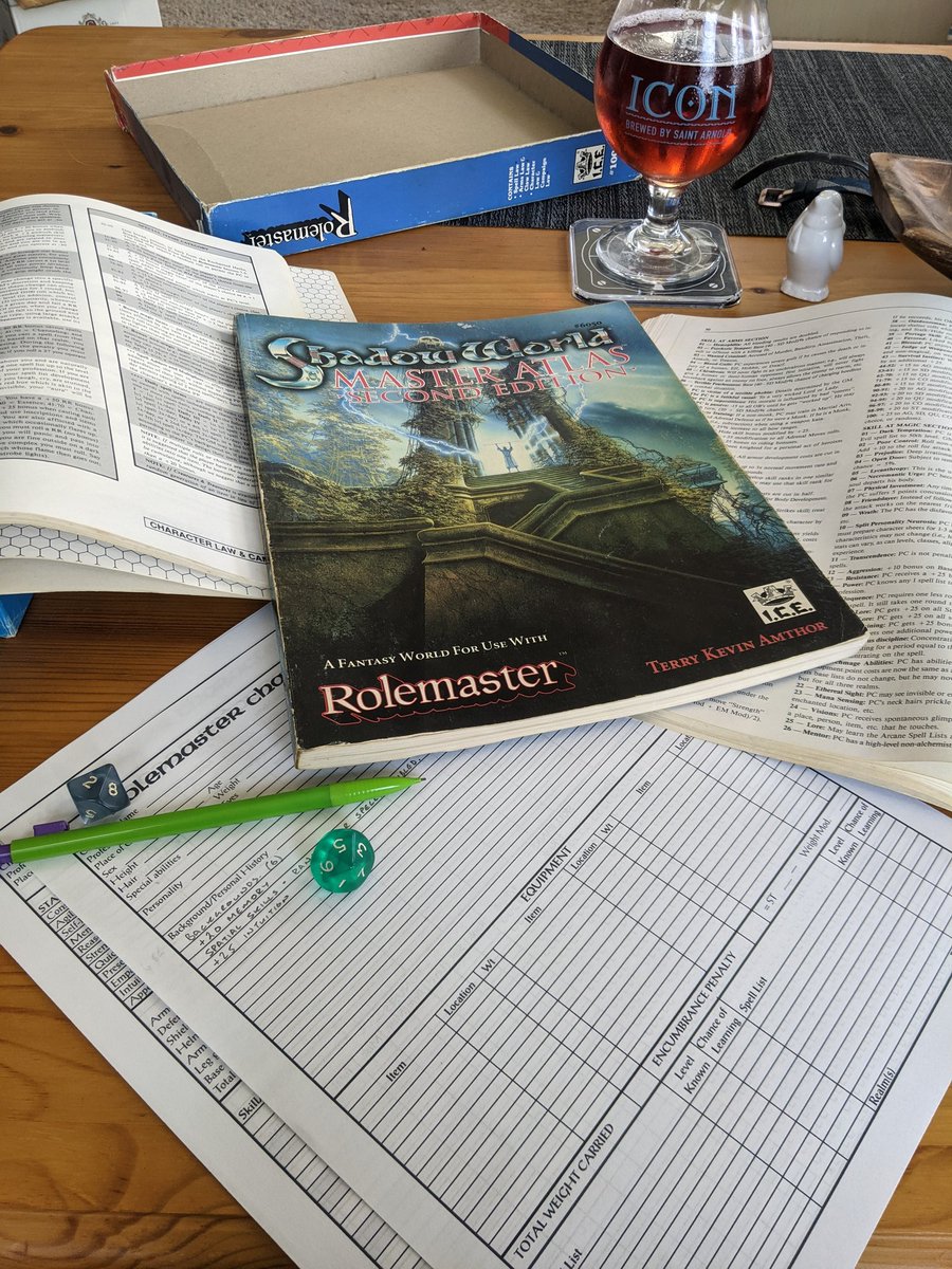 RPGMP3's tweet photo. What's all this then?
#ttrpg #rolemaster #charactergen https://t.co/OyyZco3dVD