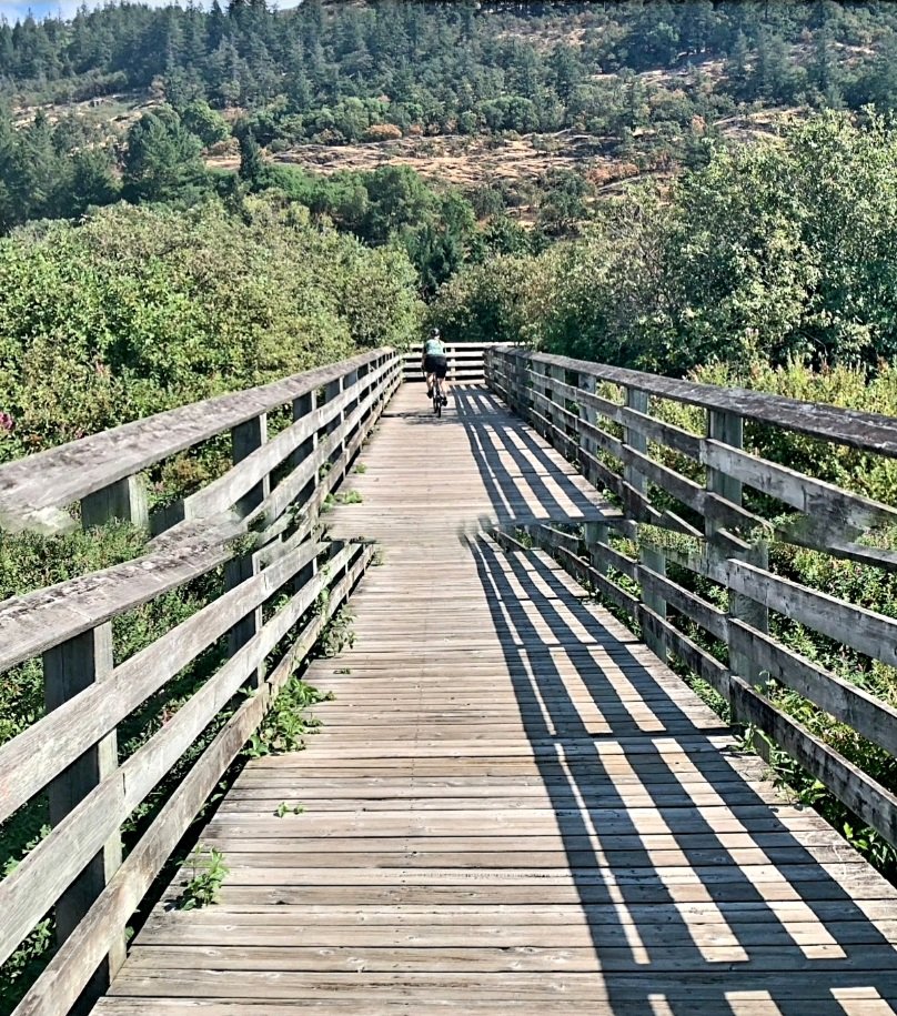 shawnmckean's tweet photo. We played around on the magical trails of Royal Roads, checked out some fishing holes, and @Mary_Griffin_ took a lap around the pump track at the Jordie Lunn Bike Park. #AVeryGoodDay https://t.co/DvD5BBRA59