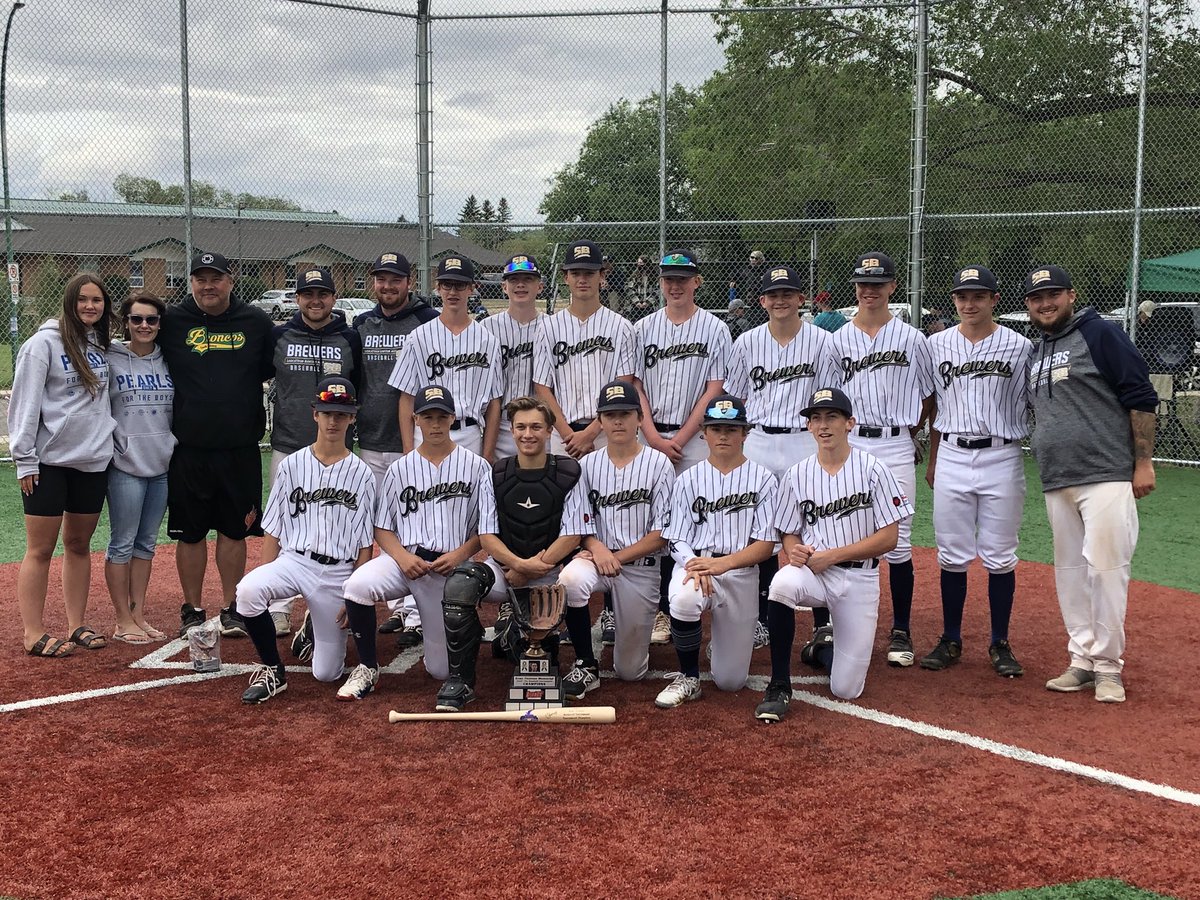 StoonBrewCrew's tweet photo. Brewers win the 2021 Evan Thomas Memorial Tournament 6-1 over the East Central Dodgers! Daniel Revering went all 7 punching out 5 only allowing 1 run! Osher Stromberg hit a 3 run HR providing the insurance! Thank you to the Thomas family and volunteers for a great weekend! https://t.co/XVKhfYWWCJ