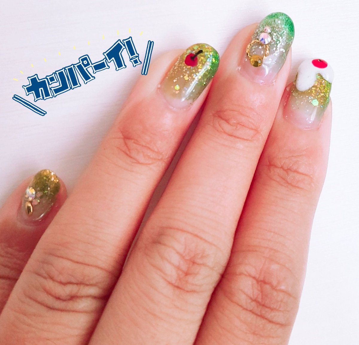 メロンソーダネイル メロンソーダネイル
