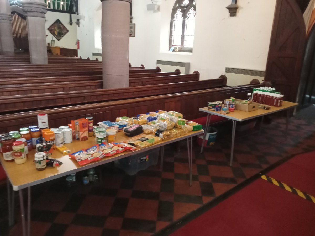 On Friday we held our first food bank. We had a good response. It was really amazing we could help.