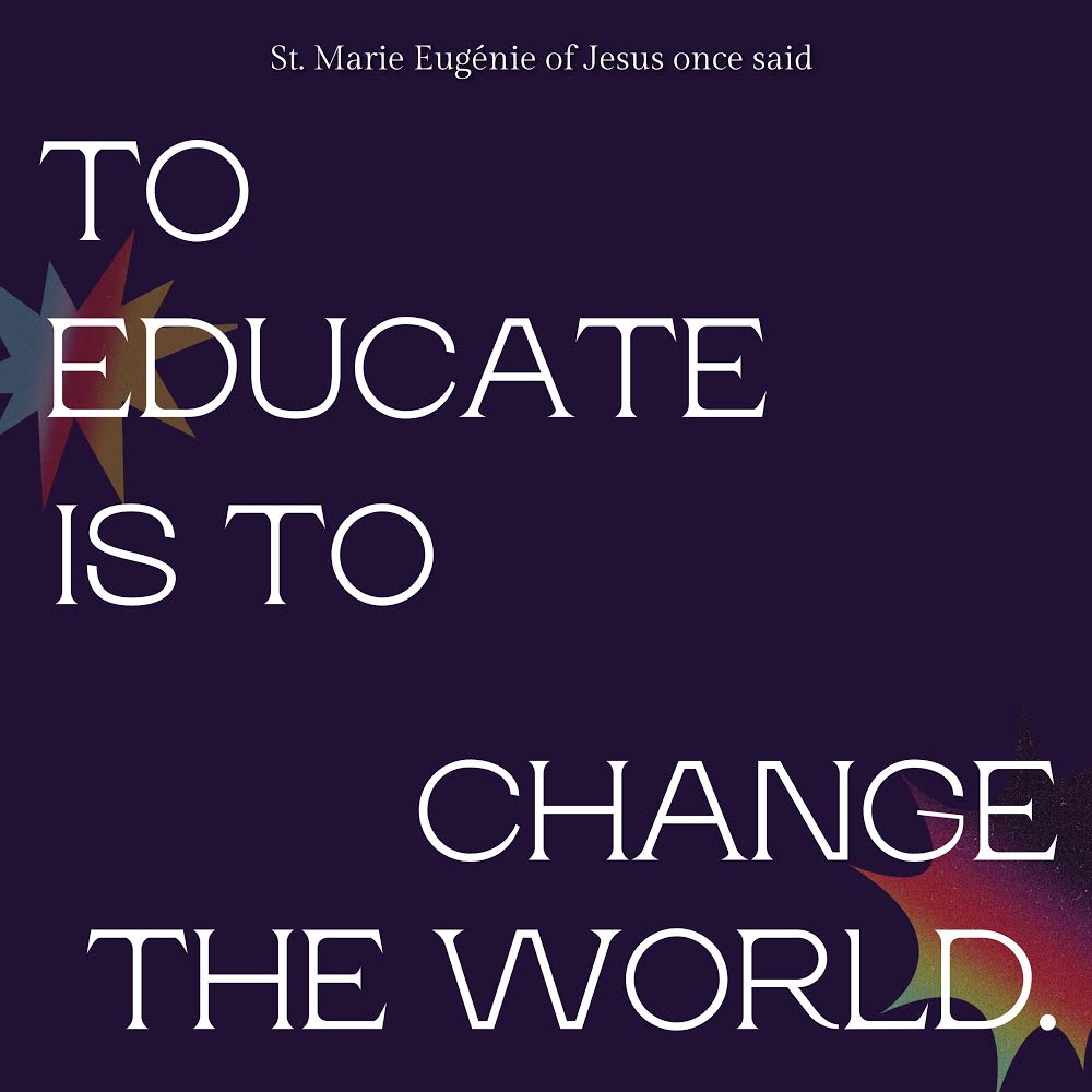 💭 Welcome back to another school year Assumptionistas! 💻📖🖋Let’s start this journey with St. Marie Eugénie’s words to guide us 🙏

- 👩🏻‍💻