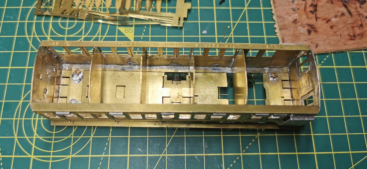 MattwicksBMR's tweet photo. Making slow progress on the D&S LCDR brake 3rd/2nd.. Been a while working with white metal but going well..
Just need to order door handles from wizard.
#KitBuilt #OO #4mm #LCDR #SECR #LondonChathamDoverRailway #ModelRailway #BluebellRailway https://t.co/0GwzwRwezC