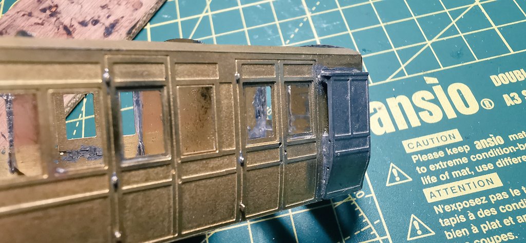 MattwicksBMR's tweet photo. Making slow progress on the D&S LCDR brake 3rd/2nd.. Been a while working with white metal but going well..
Just need to order door handles from wizard.
#KitBuilt #OO #4mm #LCDR #SECR #LondonChathamDoverRailway #ModelRailway #BluebellRailway https://t.co/0GwzwRwezC