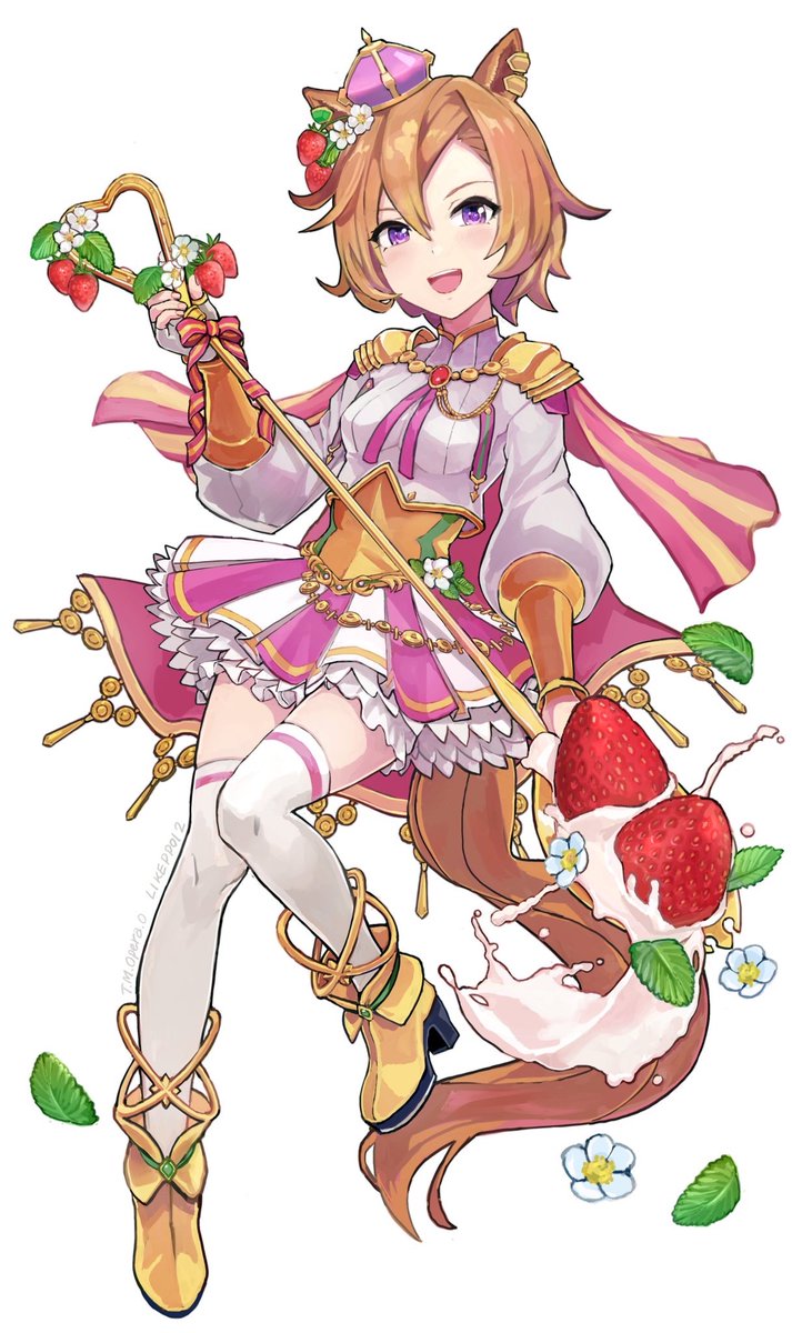 ウマ娘「🍓🥛🌱
#ウマ娘 #ウマ娘プリティーダービー  #テイエムオペラオー 」|正方形のイラスト