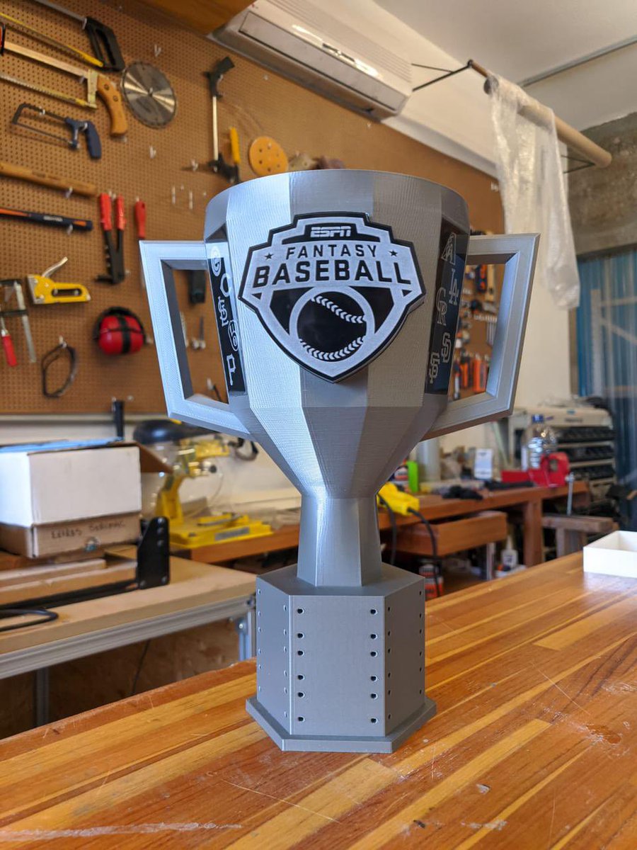 ekati18's tweet photo. AHHHHHH muleque!! O troféu do Fantasy está pronto!!!! #FantasyEspn #Baseball #MLBnaESPN https://t.co/DCf3CoOZW6