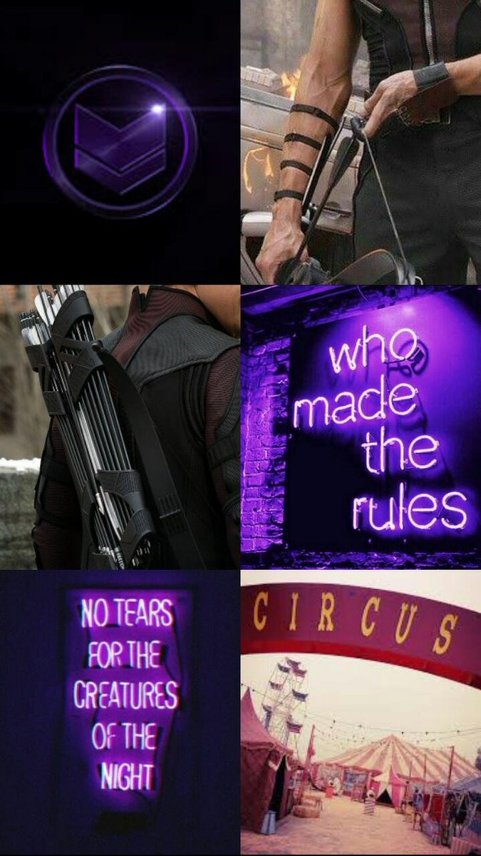 |•➳•| Clinton Francis Barton |•⧗•|

➳ Hawkeye | Ojo de Halcón 
➳ Arquero experto 
➳ Miembro de los Vengadores
➳ Rol Medio - Extenso || Semi-canon
➳ #MarvelRP #FreeRol

                    ¿ ↺ + ♡ ?