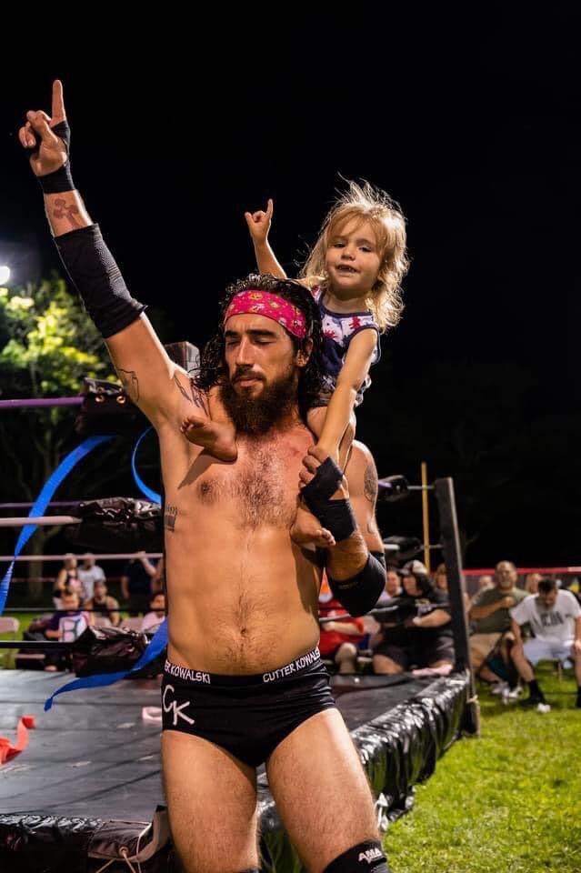 Only 3 and he’s already ready to join the crue #wrestling #rwa #son #father #fatherandson #dcmc #dirtcity #dirtcitymurdercrue
