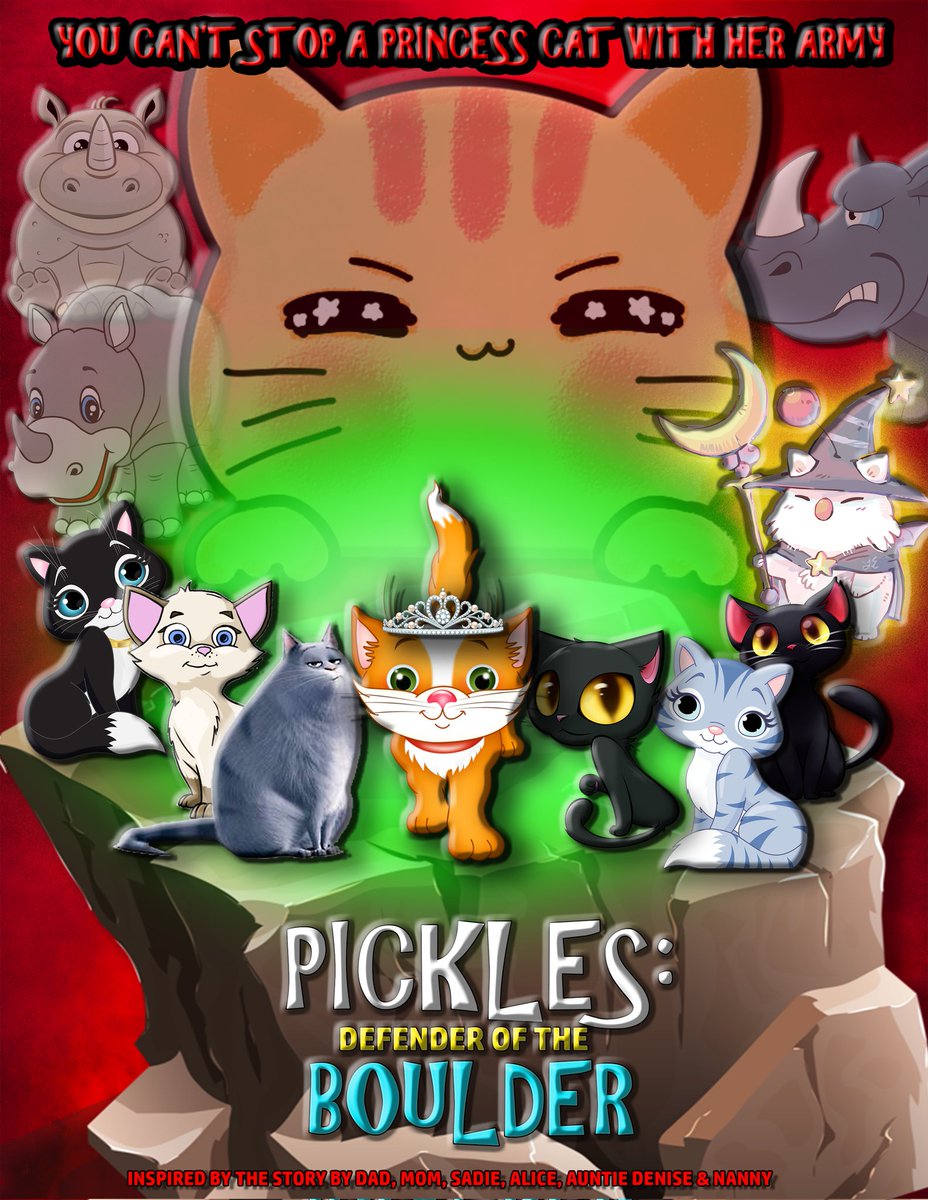 Galana's tweet photo. #pickles #pluckles #mervin #cats #princesscat #defenderoftheboulder https://t.co/7hPn1BJVQV