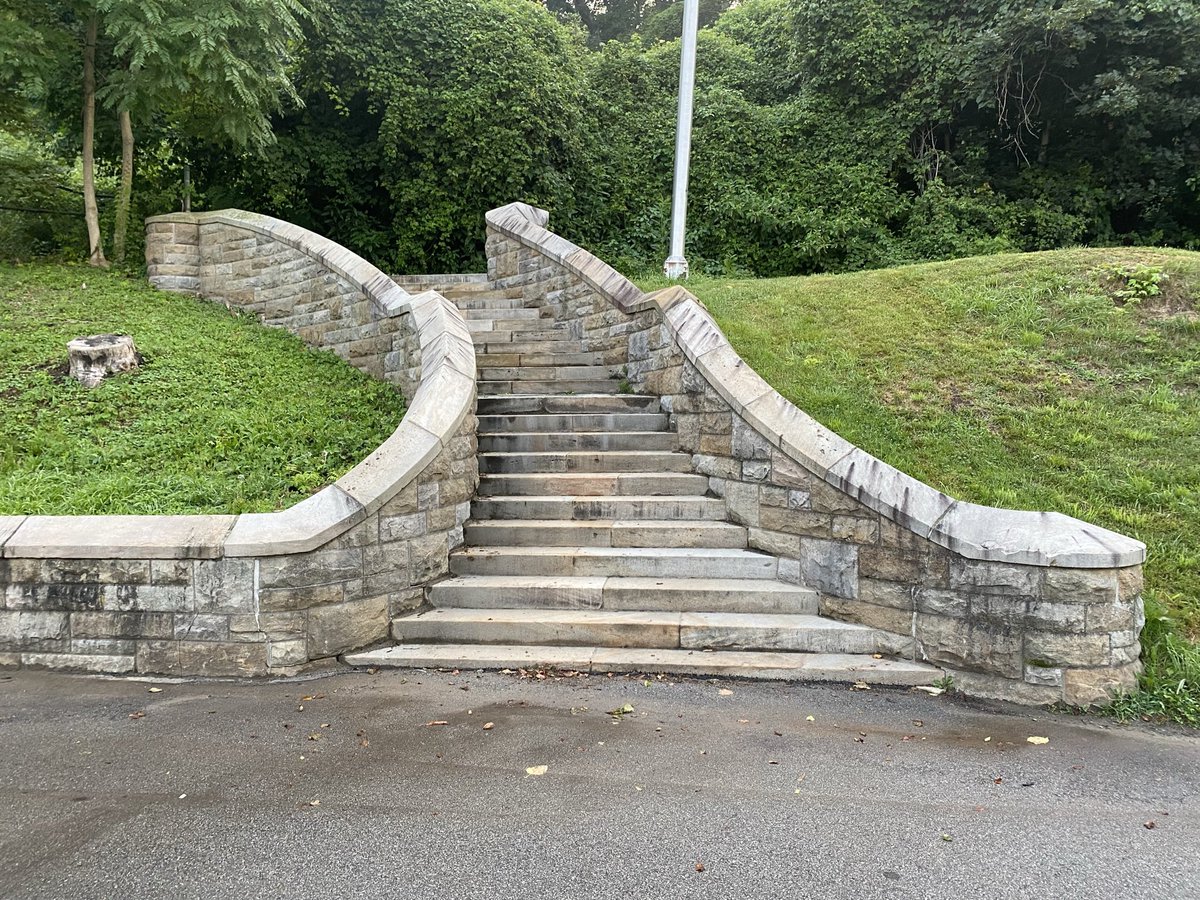 The steps of #Pittsburgh’s historic Highland Park.