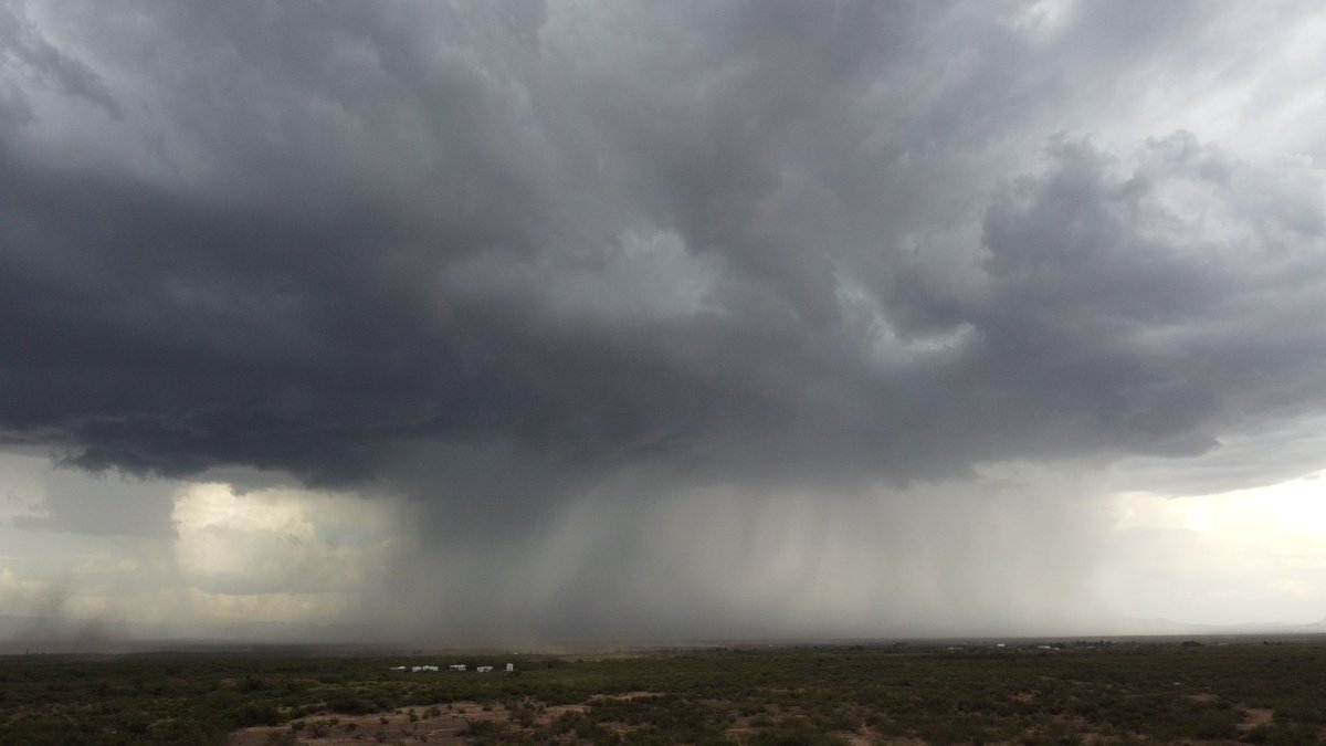 Current view of this massive storm east of Double Adobe, north of Douglas #azwx