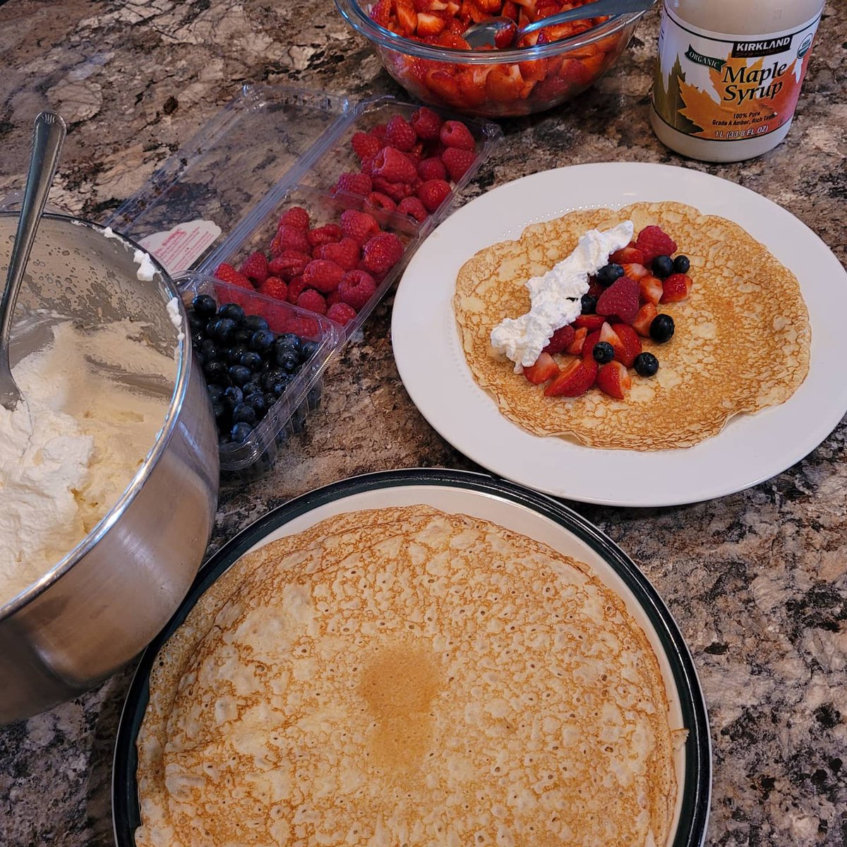 #montanaphotography 
9yo wanted crepes for his birthday dinner. So while it storms gloriously outside, we're eating gluten free crepes and hoping it rains on all the fires.
Happy Sunday, y'all.