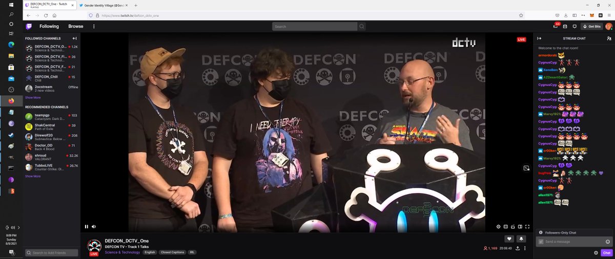 <a href="/WhitneyPeyton/">Whitney Peyton</a> Black badge defcon winner wearing a WP shirt I NEED THERAPY