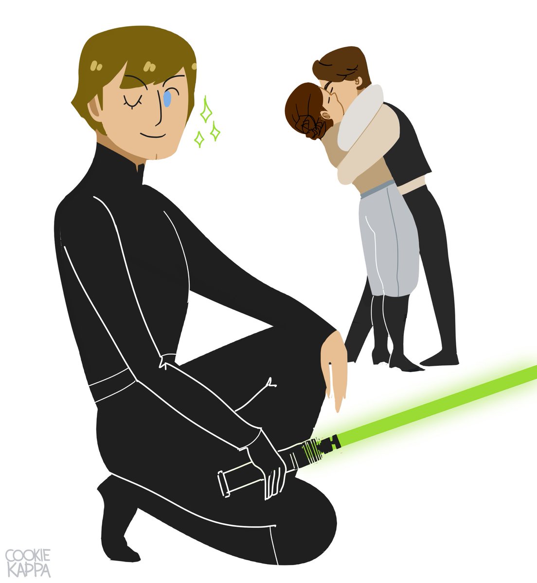 cookiekappa's tweet image. that one star wars article but it’s just Luke instead