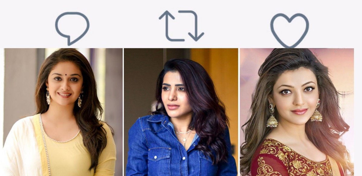 2898AD's tweet photo. Choose your favourite heroin 💓

#KeerthySuresh #Samantha #KajalAggarwal #SSMB28 https://t.co/YjB5UejOzQ
