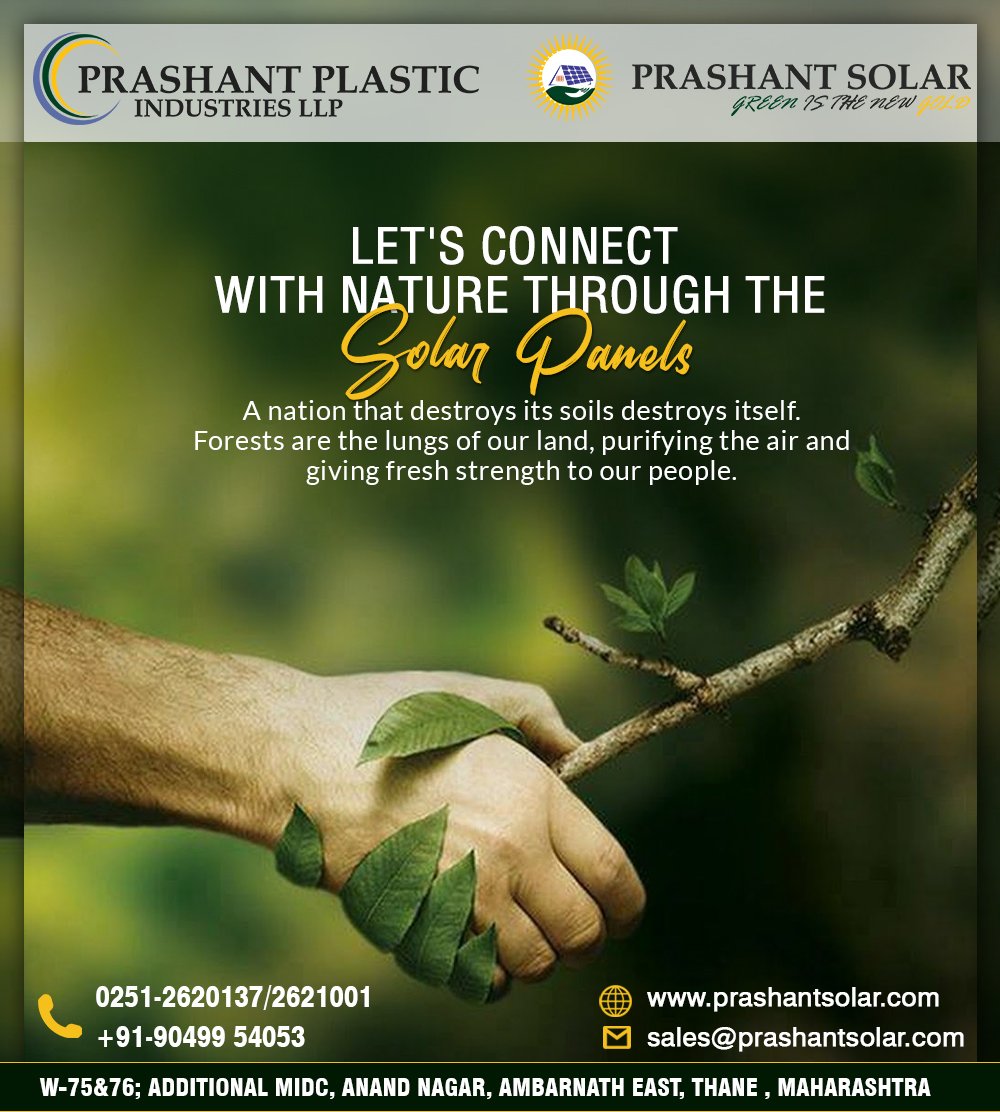 prashant_solar's tweet photo. Let's connect with nature through the solar panel. 
.
Call Us Now
0251-2620137/2621001 +91-90499 54053
.
#Prashantsolar #aatmanirbharbharat #vocalforlocal #makeinindia #solarizeindia #pmo #india #world #renewableenergy #solar #solarenergy #cleanenergy #solarpower #energy #green https://t.co/Ui54LGmOHk