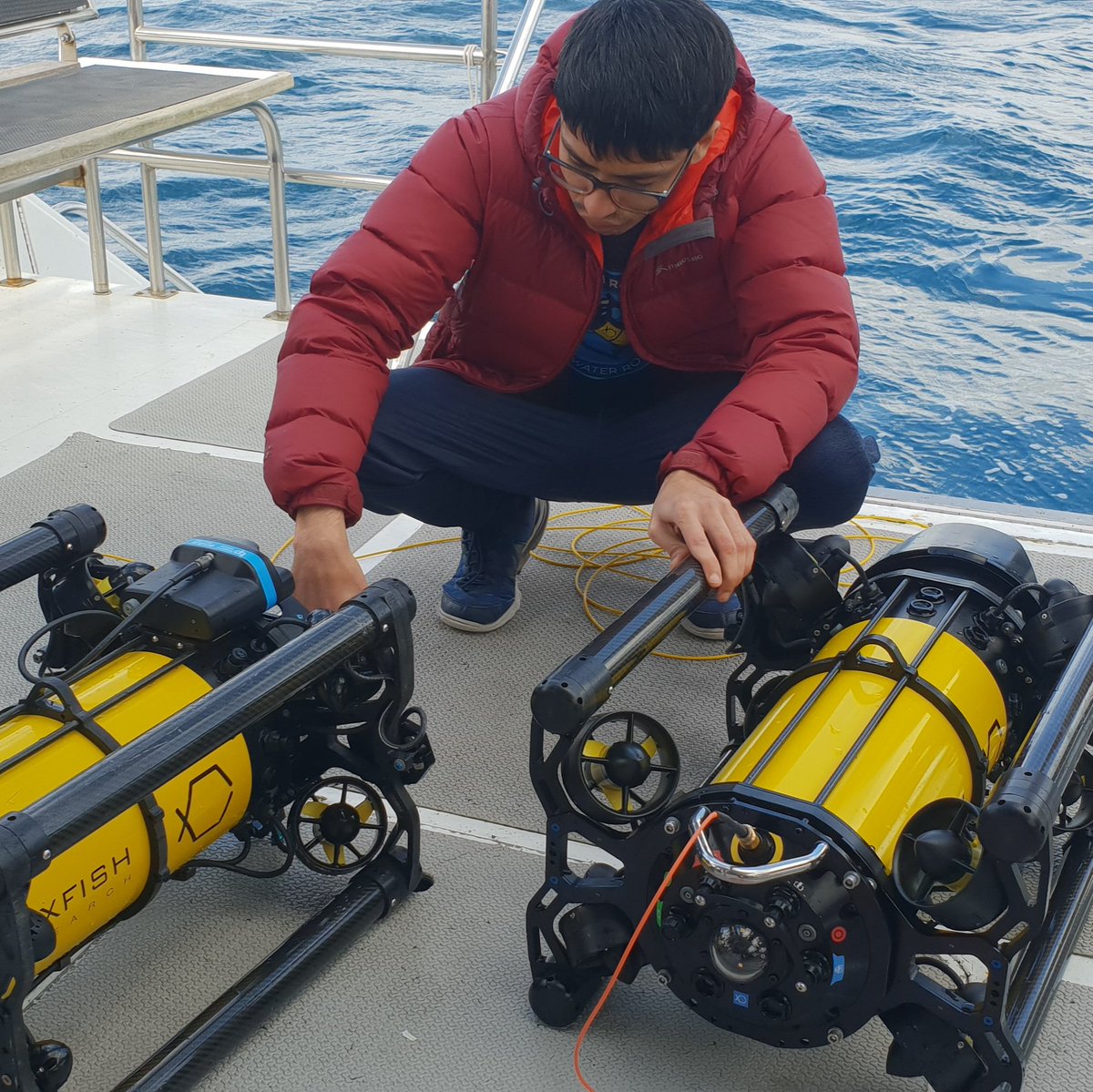 boxfishrobotics's tweet photo. This past weekend #BoxfishResearch team went for the sea trial and #wrecksurvey to the Waikato Wreck with the advanced configuration of #BoxfishROV and new #BoxfishLuna! Stay connected to see the result! @blueprintsubsea #underwatersurvey #sterevision #underwaterphotogrammetry https://t.co/OYUFawX0hn