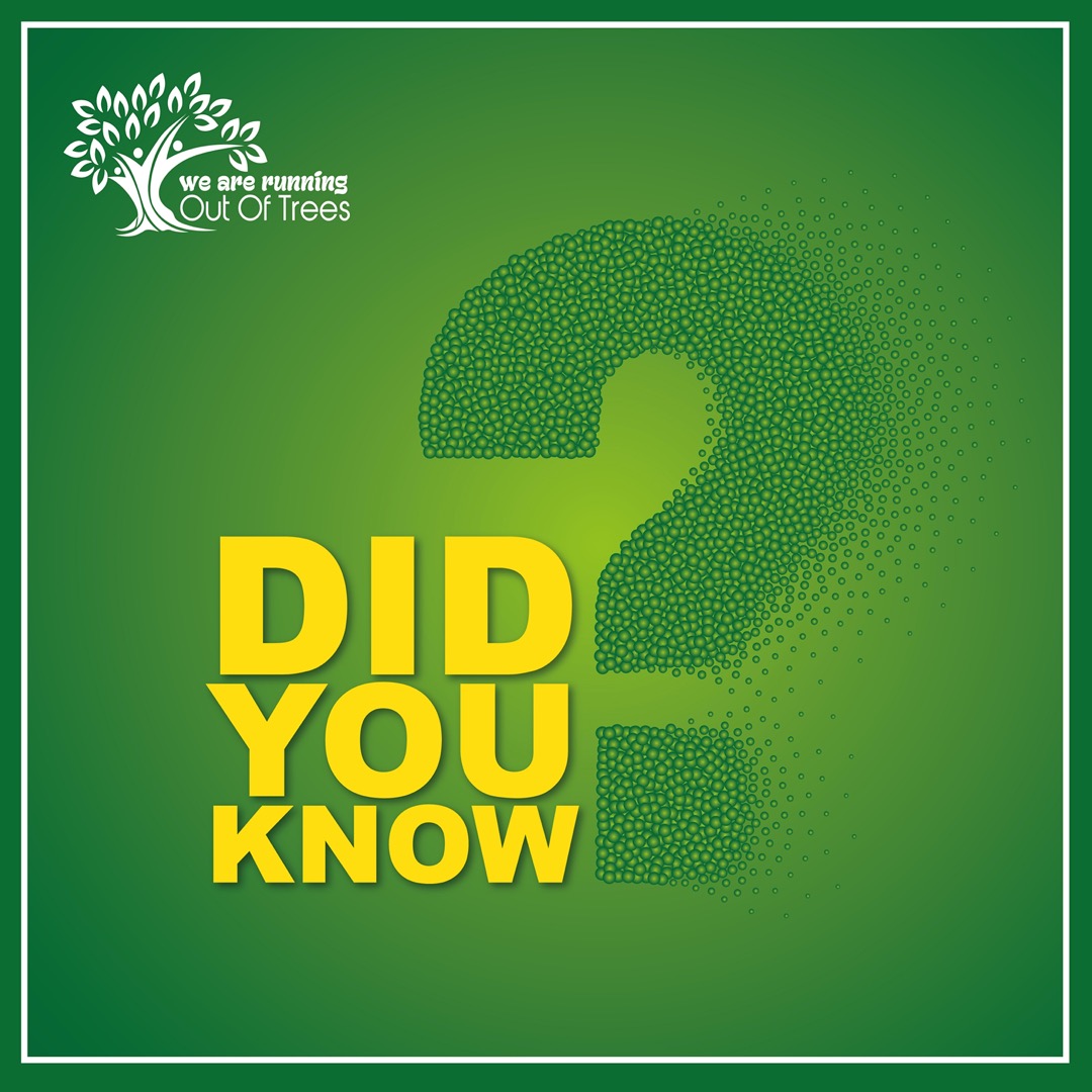 DID YOU KNOW: Babies born in areas with greater numbers of trees are less likely to be born underweight. Plant a tree today and let’s improve our livelihood. #RunningOutOfTrees