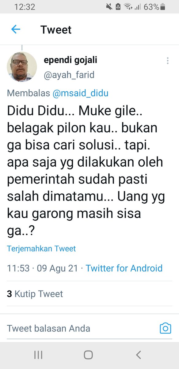 msaid_didu's tweet photo. Saya sdh capture mention tuduhan anda.
Segera buktikan tuduhan anda bhw saya pernah garong !!! 
Jika anda tdk bisa buktikan, maka hukum bisa bicara. https://t.co/JuxuEP1T8Z