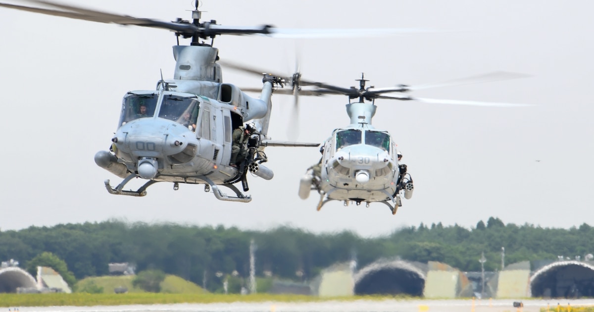 MilitaryTimes's tweet photo. Marine Corps helicopters flex on 1,200-mile trip across Japan https://t.co/XBurvl2H2n https://t.co/hoPfxmmrl7
