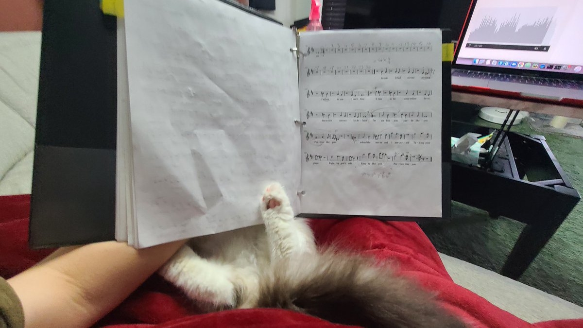 and_particle's tweet photo. The band mascot has been working hard on the new album https://t.co/pM52K52I7f