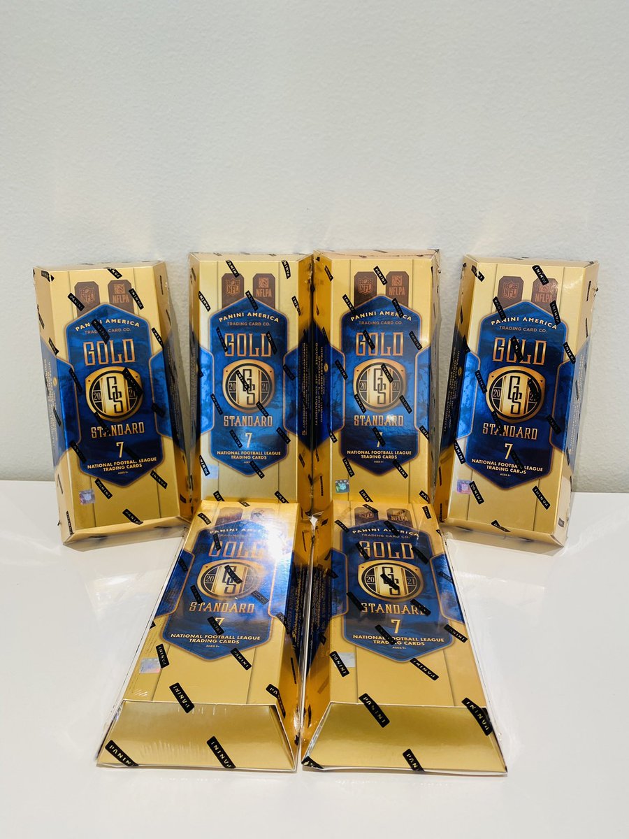 imperiumcard's tweet photo. UPDATE

🚨 6 Box Gold Standard Half-Case 🚨 

30 Autos/Mem

SF:$265
NE:$200
ATL:$160
NYG:$120
NO:$50

- Any spots with no Hit are entered into a razz for a Contenders DP Hobby! 

5 spots left

Breaks ASAP
@HobbyConnector @sports_sell 
RTs Appreciated https://t.co/VwU7zQqqA1