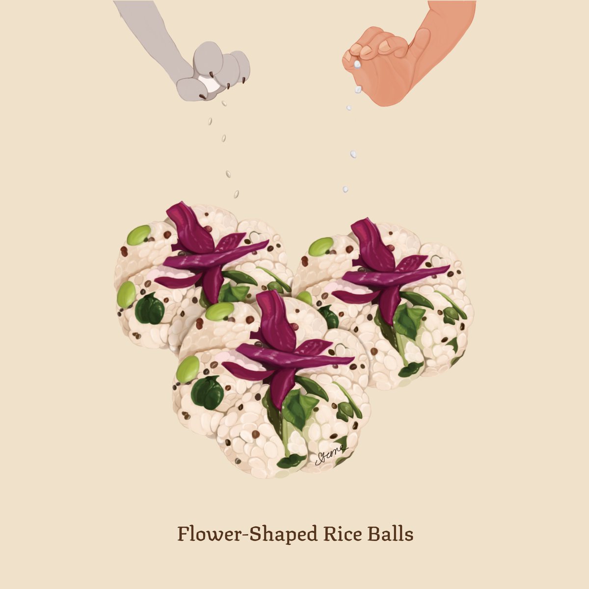irenedreamcom's tweet photo. Want some beautiful rice balls? 🌼
🌱See more recipes on https://t.co/5lnOodxhqU

#cookingwithlove
#animALLover
#veganillustration #veganrecipes
#plantbaseddiet #illustrationart https://t.co/IevmICZlIb