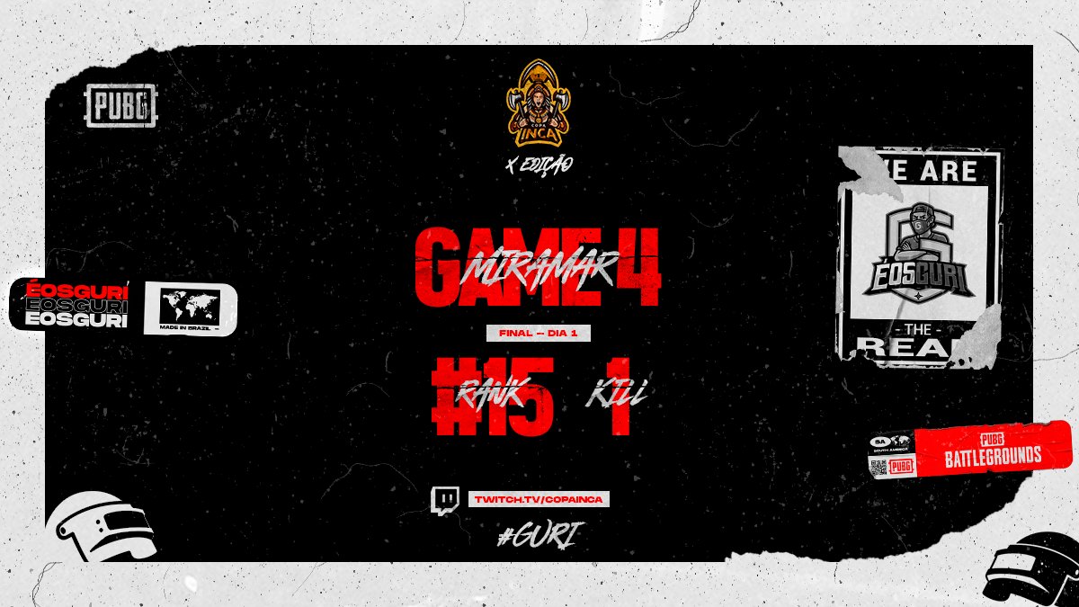 EosGURI__'s tweet photo. Na quarta partida quem levou a melhor foi a @eumais3OFICIAL 

Ficamos em 15° lugar com 1 abate.

Acompanhe a final da @copainca e torça no chat com a hashtag #GURI

📺 https://t.co/YDWv72Mqgh https://t.co/j6mmG3zX46