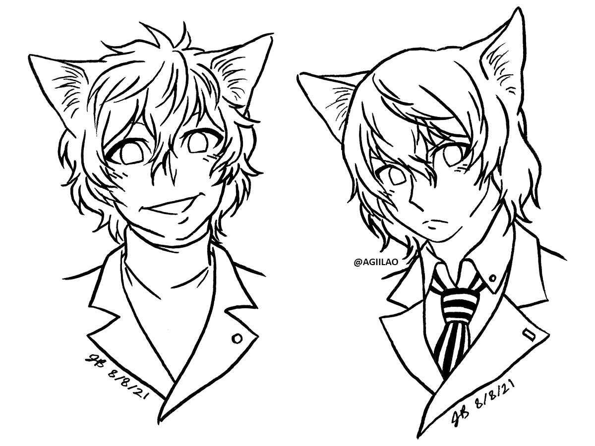 RT @agiilao: Yo I heard it's International Cat Day owo

#persona5 #shuake  #akeshu https://t.co/CNOD9oE89n