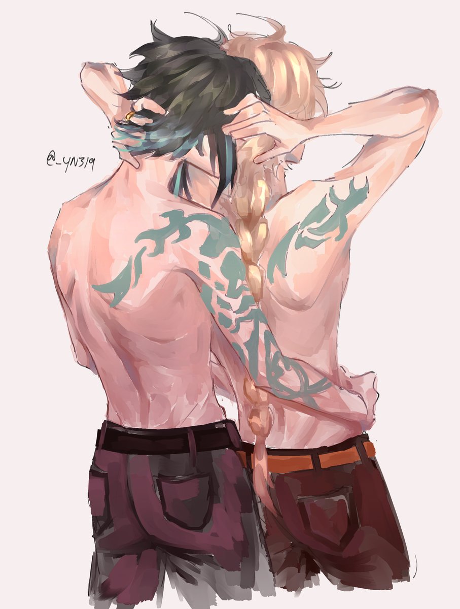 _yn319's tweet photo. matching tattoos

#GenshinImpact  #原神 #xiao #aether #XiaoAether https://t.co/7l5fAi9pvZ
